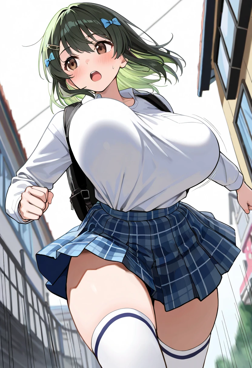 Perfect detail, Special details, highest quality,,expensive, woman,A satisfied smile 、Confident face,Triumphant Face、Overwhelming Dominance、Overwhelming power、Queen、Mature Woman、Aunt、Elegant face、Maternal instinct、round face、View Viewer, Green Hair, Long Hair,Big belly , , Side bang, Partially exposed forehead, Dark blue eyes, Mature Body, Perfect body, Tolerant、Large Breasts,Big ass and plump body.Sweaty body,Breast milk overflowing from the nipples,Pussy,share、body fluid、ビルがbody fluidで溶かされる、Open your mouth、 blush, Cleavage.Blue lace lingerie,Gold Jewelry,Gold Bracelet,Gold Collar、 Luxurious crown,, necklace, Pursing your lips、 A light smile, Drunk, expensiveディテール, Depth of written boundary, 1080p, 16k, Awards, High resolution, highest quality, masterpiece, 超High resolution, Anatomically correct, Super detailed,,Huge breasts、Realistic、Perfect bodyライン、aerial photograph、aerial photograph、Destroying the city with a smile、 (A giant girl bigger than a skyscraper destroys the city of Shibuya:1.5)、cute、body fluid,ビルがbody fluidで溶かされる、Eroticism,share、semen　Breast milk overflowing from the nipples　Big breasts overflowing from the bra　Masturbating　Occupy a major city