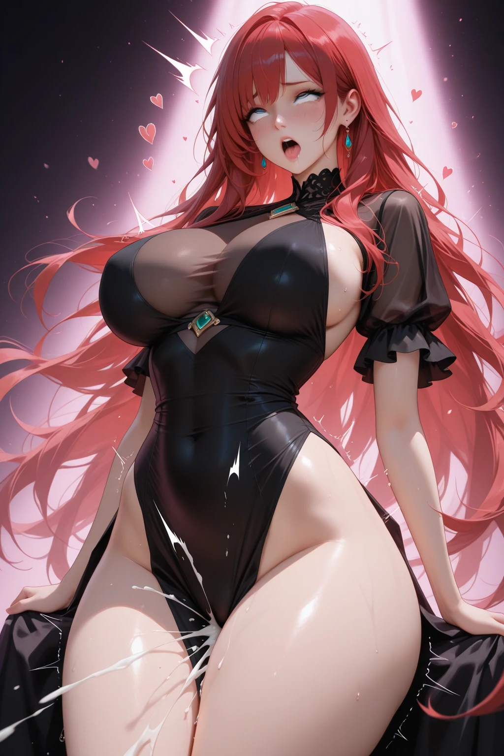 Garota de anime com cabelo vermelho e um espartilho preto posando para uma foto, Rias Gremory, full body commission for, menina anime sedutora, na empresa pixiv, Commission for High Res, Lilith, Deusa dos cabelos ruivos, pixiv 3dcg |, alguns vermelhos, Erza Scarlet como uma pessoa real, Melhor Avaliado em Pixiv, anime mulher fullbody arte