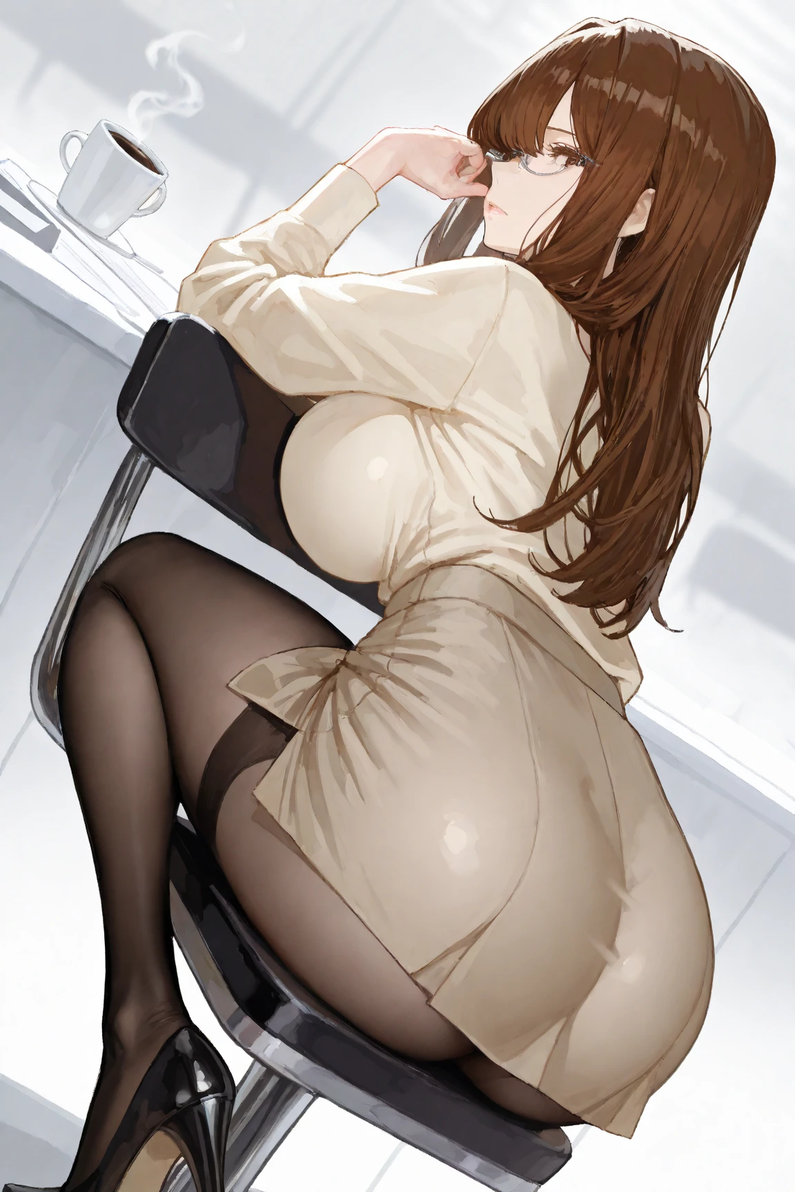 (masterpiece, Highest quality), Mature Woman,28 talents, Brown Hair, (Upper Body:1.3),(From below:1.5), (sealed:1.4),Ass Focus,looking at another:1.5,Open your mouth, Embarrassing ,blush:1.2, (Spread your legs:1.3),(Please put your feet up),(Camel Toe:1.3), Chunli:1.4, (Brown eyes:1.7),eyeliner, lipstick, Pink Lips, Large Breasts, boots, bracelet, (light brown pantyhose), jewelry, pantyhose, cheerleader:1.3, Embroidered Pelvis Pleated Curtains:1.35, Puff sleeves, Short sleeve, Side slits,Highest quality,Best image quality,Perfect Anatomy,masterpiece,Very detailed,beautiful,super high quality, Highest quality,High resolution, Very detailed,Game CG,Dutch Angle ,細部へのbeautiful配慮,visual,