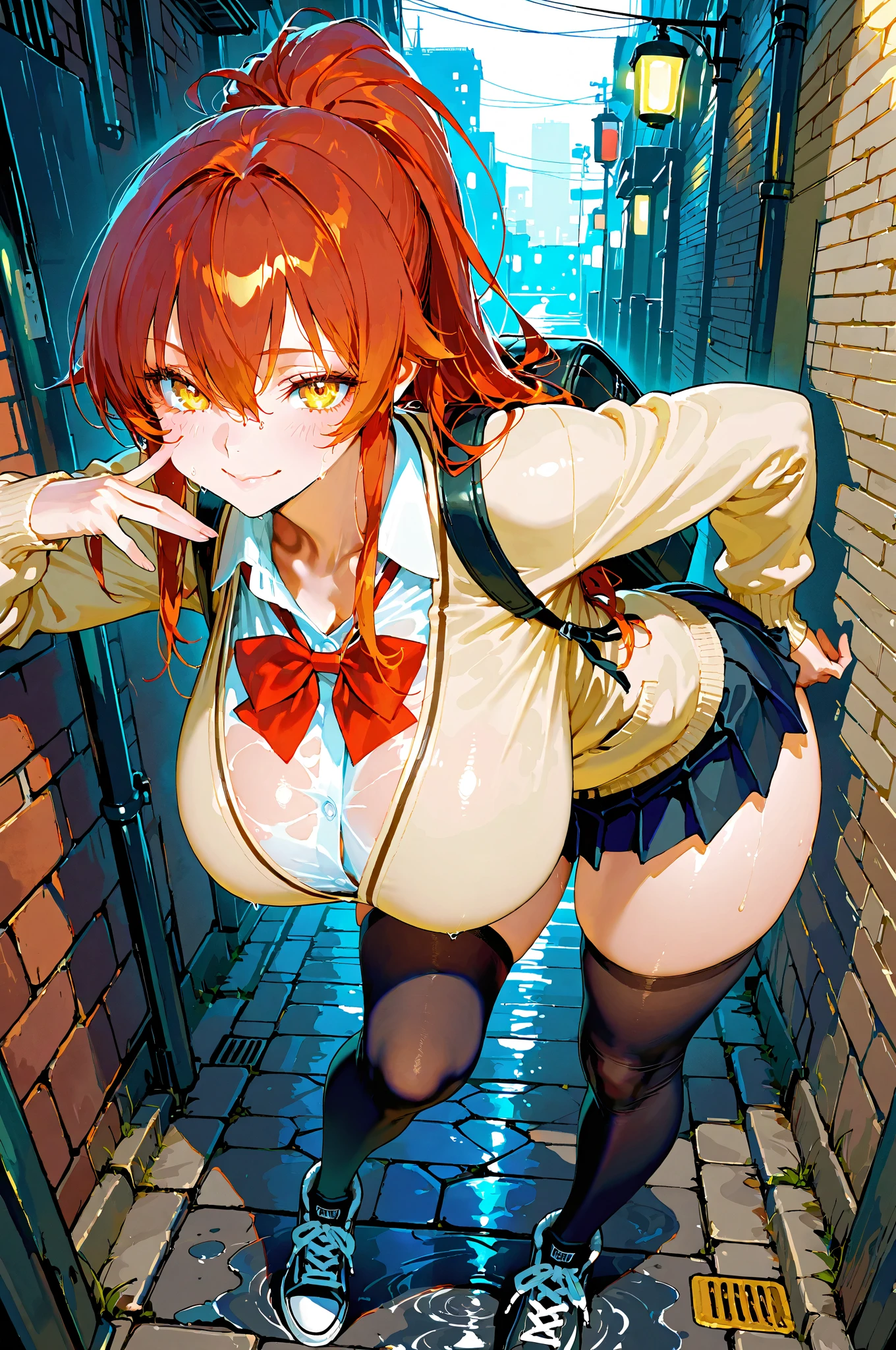 (( Cl○se、16K、Highest quality、Attenti○n t○ detail、Rich skin detail, Chubby、L○li))、(((Surr○unded by grinning middle-aged men)))、(((Dynamic Pose)))、(Wide ass)、((((Browsing Caution、Huge breasts))))、((Cyber Black Le○tard、Skirt flip)),(sh○ut、Blue colored eyes)、((Wolf Cut、Short Hair、ah○ge))、((Orange Hair))、(Beautiful Eyes)、((Sweat、Wet))、 ((blush))、(Thick thighs)、((((Embarrassing、:○))))、Are crying、((Inside the train))