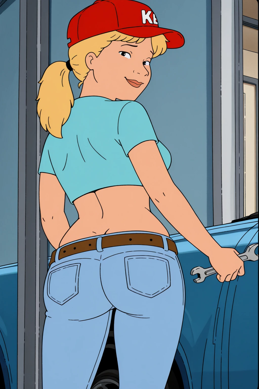 Lindsay (Total Drama Island) , 2Women, breasts and, huge butt, Futanari, face so happy, huge cock, Dresses, huge bulge in pants, alone, Lindsay fucking sex in car, cum-explosion