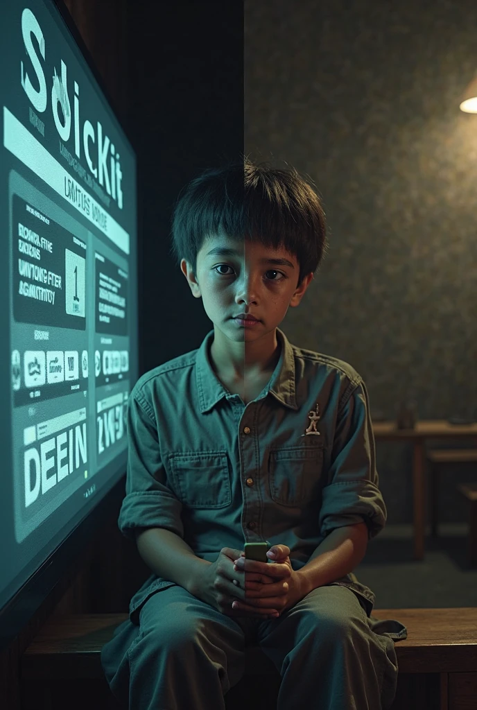 Sad boy image with youtube logo