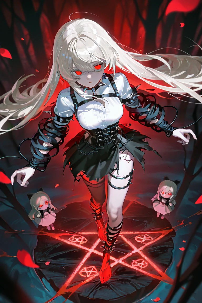Score_9,score_8_up,score_7_up,source_anime,anime,depth of field,chromatic aberration,monochrome,horror \(theme\), black nails,breasts,hatsune miku, dark aura,evil,english text,album cover,"Dark Star",glowing,glowing eyes,wire,cable,<lora:vocaloid_matryoshkamiku_ponyXL:0.7>,matryoshkamiku,twintails,multicolored eyes,piercing,crazy,