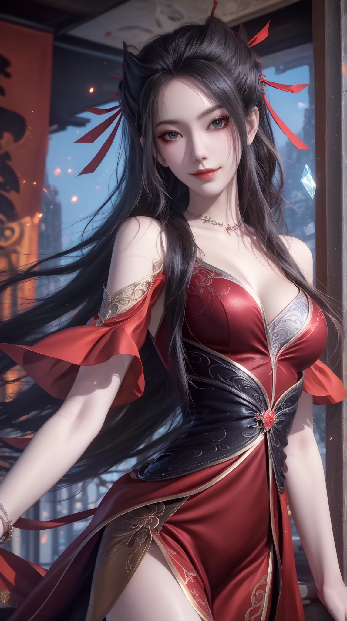 nedium breasts，cleavage，cleavage cutout，clothing cutout，