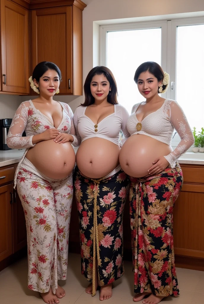 3beatiful women,pregnant, smile , ,pakistan ,thick body ,body curve,body thick,body sexy,body bbw,pake sarong dress motif bunga , kuning, biru ,ungu, merah ,silver ,pingk, ,sedang di hotel