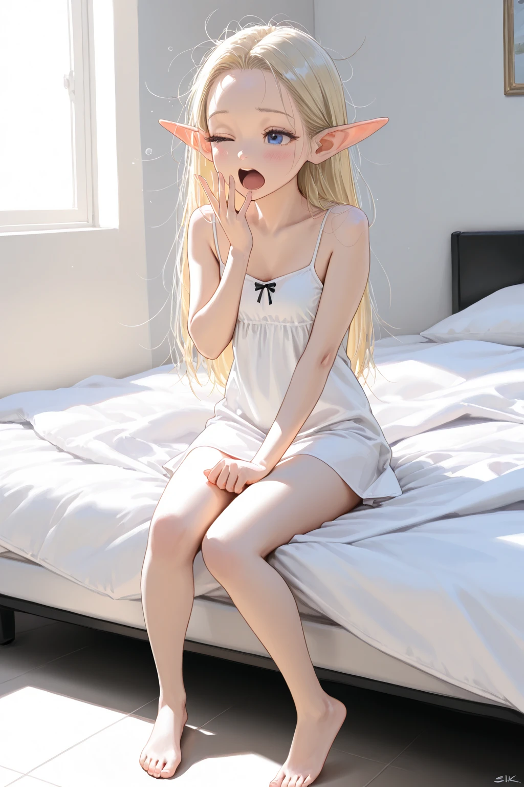 (((NSFW))):1.5, portlate, (((Ukrainian elementary school baby))):1.5, (((Dark-skinned kogal gyaru))):1.5, (((vikini tanlines))):1.5, (((oily skin))):1.5, bright expression, poneyTail, Young shiny shiny shiny skin, Best Looks, Platinum blonde hair with dazzling highlights, shiny light hair, Super long silky straight hair, Beautiful bangs that shine, Double eyelids, eye liner, False eyelashes, lash extensions, Crystal clear big blue eyes that shine attractively, a small face, Very beautiful nice cute 9 year old Ukrainian girl, (((pointy flat chest))):1.5, (((open knees wide))):1.5, (((pointy small breasts))):1.5, (((both hands must behind head))):1.5, squatting, (((insert huge dildo))):1.5, (((PussyBigDildoQuiron style))):1.5, (((vaginal extra thick huge object insertion))):1.5, pussy, (((gigantic extra thick huge dildo force insertion))):1.5, sex toy, vaginal, anus, (((huge erect thin pink clitoris))):1.5, large insertion, (((over size object force insertion))):1.5,