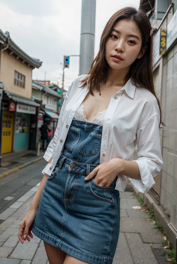 ((Extremely precise and accurate anatomy)), (((Low angle shooting、Looking into the camera:1.22,Leaning forward、Open shirt、No underwear)))、(((8K、Highest quality、masterpiece、Ultra-high resolution)))、(Realistic:1.4)、RAW Photos、(Real skin texture:1.3)、(Film Grain:1.1)、((Are standing、Skirt flutters in strong winds、Under the skirt、Do not bend your legs、don&#39;t bend your knees、Spread your thighs、Beachside、))、One Girl、Beautiful and detailed eyes and face、masterpiece、Highest quality、close、thin、Japanese Uniform、dynamic、barefoot、Various poses、
