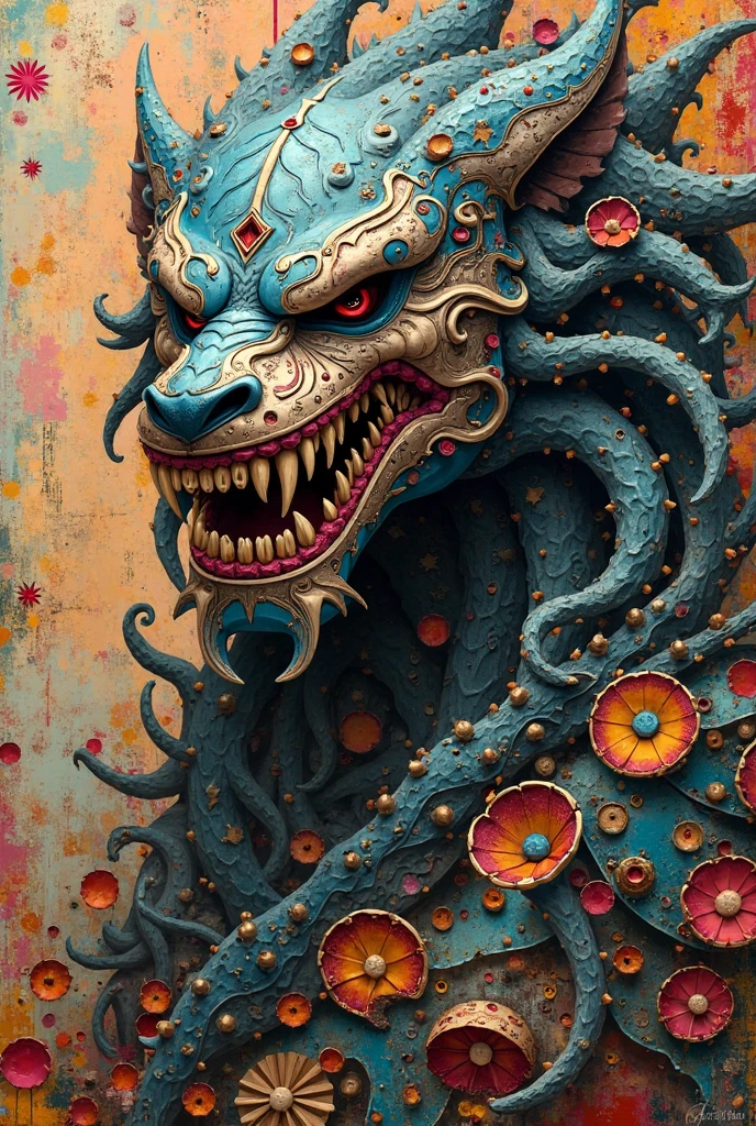 魔法植物来自深渊of幽灵花, Demon flower,血红色of触手注视着死者,charm,of,fear