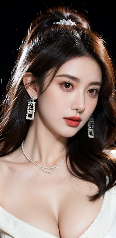 ((RAW images)),(Tabletop),(Highest quality, Realistic, In detail, High resolution, 8k wallpaper),(Super Detail),((Very delicate and beautiful)),Focus on the characters,Dynamic Angle,looking at onlookers with an intensely lewd gaze,((alone)),Are standing,((Extremely obscene whole body)),((a princess wearing a wedding dress that's a gorgeous evening gown with voluminous skirts)),((Beautiful bride with a mischievous smile)),Detailed, Big smile and eyes,Jewel-like eyes,((Very long and voluminous hair)),Gorgeous embroidery and lace,((Gorgeous corsage)),See through,(Gorgeous Jewelry Ornaments),Luxury Hair Accessories,Gorgeous jeweled tiara,Gorgeous frills,((Very lewd face and huge breasts)),indoor,extremely obscene church wedding,((Extremely obscene whole body)),Hoop skirt,crinoline,very long wedding veil,(((a mix of a bejeweled wedding dress and a luxuriously embroidered rococo ball gown))), (((Very obscene and huge breasts bigger than her face.:1.99))), ((Beautiful golden ratio obscene face)), ((Little beautiful bride, Very naughty wedding dress。It&#39;s so obscene that it attracts attention from those around you.。.)),((((Extremely accurate anatomy)))), 