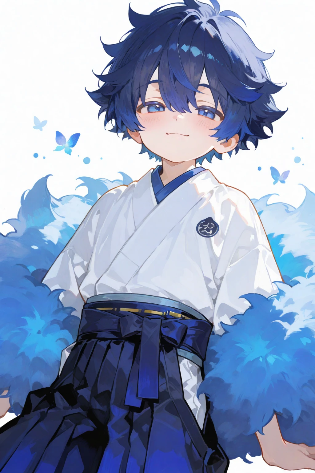 1boy, college age, Psychedelic colors, rainbow colored mandala, short hair, sitting and crouching, wearning kimono coat and sumo fundoshi and sumo belt, sumo ring, japan anime style, masterpiece, best quality, very aesthetic, absurdres