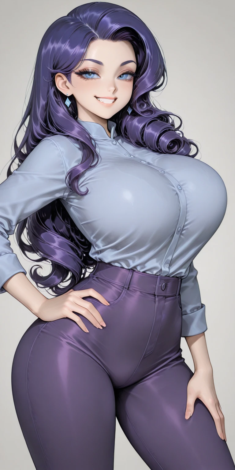 obra prima, melhor qualidade, RTX, Personagem original, retrato de uma bela mulher, adolescente,1girl,21anos,sozinho, sozinho female,cabelo longo liso, cabelos negros, cabelo espetado, - Olhos roxo,olhos de anime, wearing a purple sleeveless gradient shirt and jeans, dinamic pose, campo aberto, open sky, Bottom-up angle, perspectiva,peitos grandes, cintura fina, quadris largos, coxas grossas, bunda grande, Curvas Thincc, pose sensual, anatomia perfeito,5dedos, natural lightting, RTX,boa anatomia, good composition,