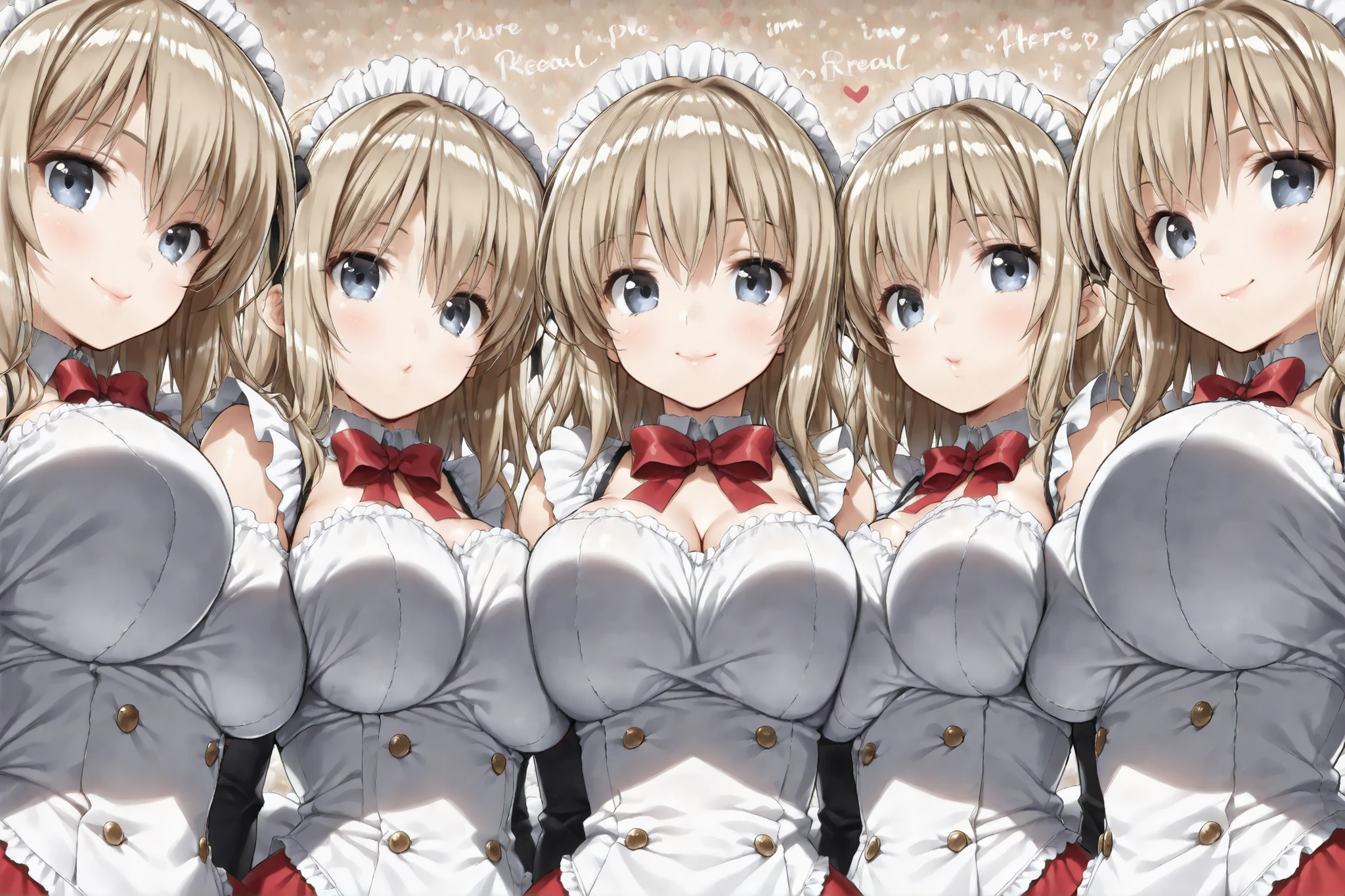 score_9_up, score_8_up, score_7_up, score_6_up, score_5_up, BREAK ((Real animation Best masterpiece quality, top quality, best quality, high res, Highly Detailed CG Integrated 8K Wallpaper)), yourself(clone girl), yourself only world,
beautiful young woman, Cute Smiles, beautiful eyes carefully drawn down to the smallest detail, shiny lips ,realistic skin texture, shiny skin, Smooth Hair, Super Big Breasts, Beautifully round breast augmentation, constricted waist, wide hips, Attractive and perfect female body, dressed girl), (accurate 3Point perspective drawing, Very Accurate Perspective Depiction, Ultra-wide field of view),
yourself love love love, conversation, and stare at each other, Touch, kissing, hug, Pure Love, Mutual love, I'm here and there, the infinite crowd and love, I am crowd love,