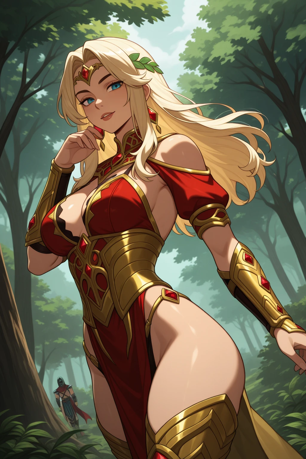 masterpiece, best quality, highres, 1girl, lyse hext, red dress <lora:lyse_hext:1>