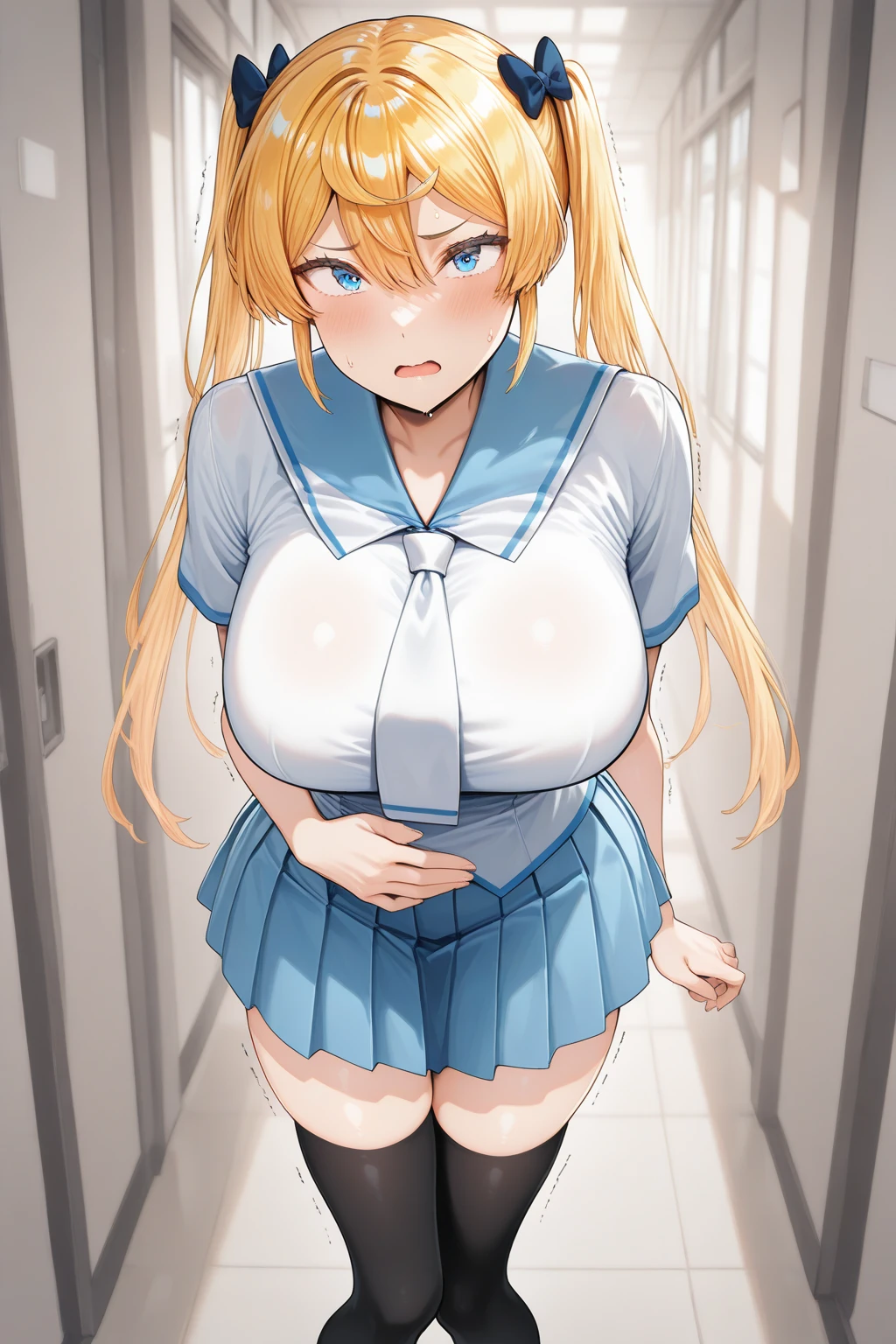 masterpiece, absurdres, 1girl, enome, length hair, floating hair, blonde hair, large breasts, breasts out,Bound, Bondage, (arms behind back:1.4), BDSM, tape, TAPE BONDAGE, close-up, srestrained, best anatomy, Curled up, embarrassed face, shout, Upper body, blushing face, humiliation, desperate,  (front), (men touching her), holding breasts, pov hand squeezing breasts, breasts played, breasts toying,