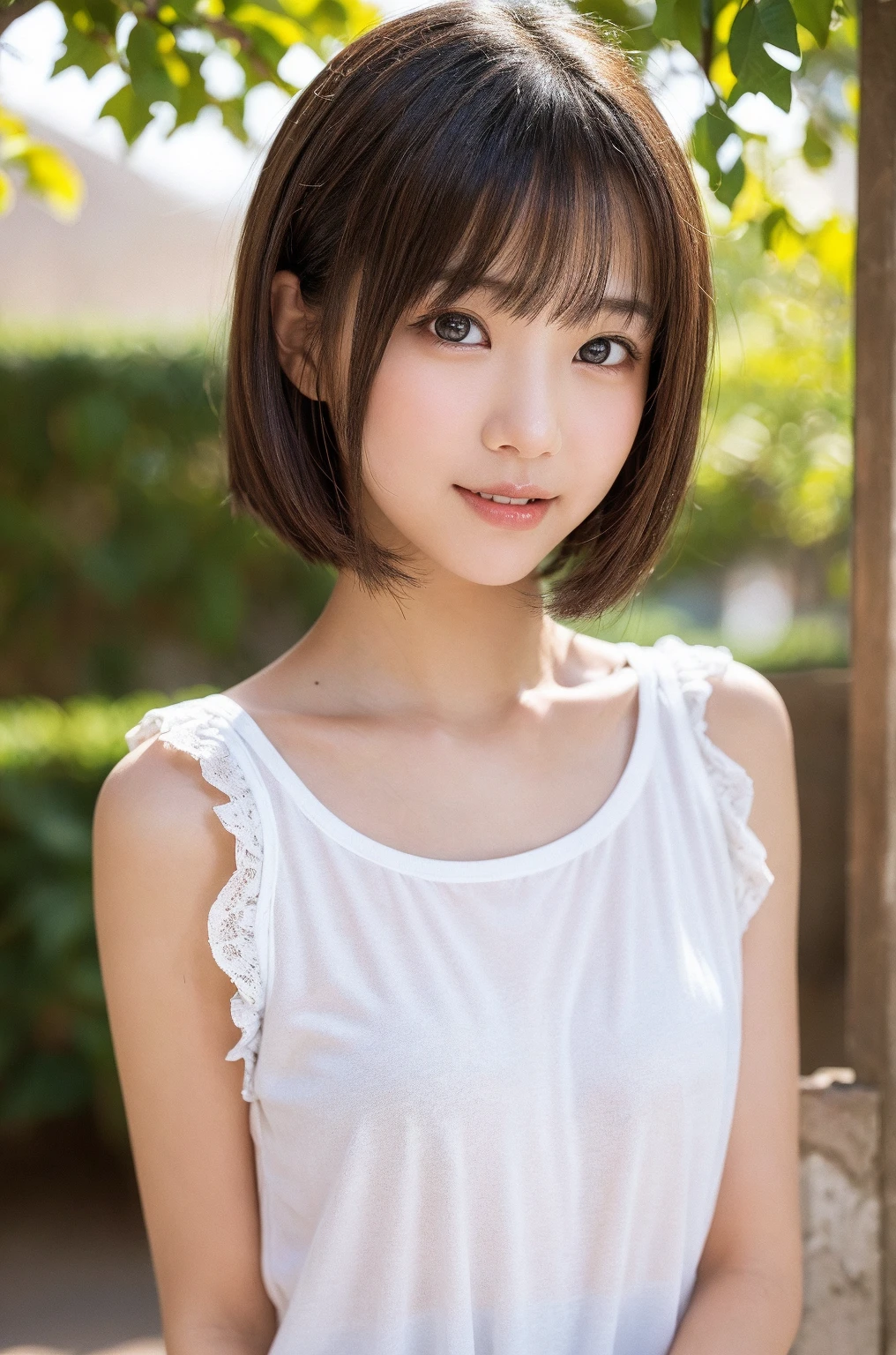 Smile、night、original photography、(((ultimate beauty portrait)))、((sparkling skin))、1 girl、Beautiful 15 year old girl from Prague、bright expression、((brown hair))、()、(frilly skirt:1.5)、((Big eyes sparkling like gems))、cardigan、open your clothes、even、Glowing and radiant skin、(medium hair)、(silk ponytail)、( permanent)、(from below)、under skirt、(from below看内衣的特写)、Eyeliner、beautiful bangs、hair between eyes、((​Masterpiece、quality、Super detailed、movie light、intricate details、high resolution、Very detailed))、background for this、8 kood、digital SLR、soft light、高quality、film grain、XT3 、shallow view deep、natural soft light、Kamimei、plump bust