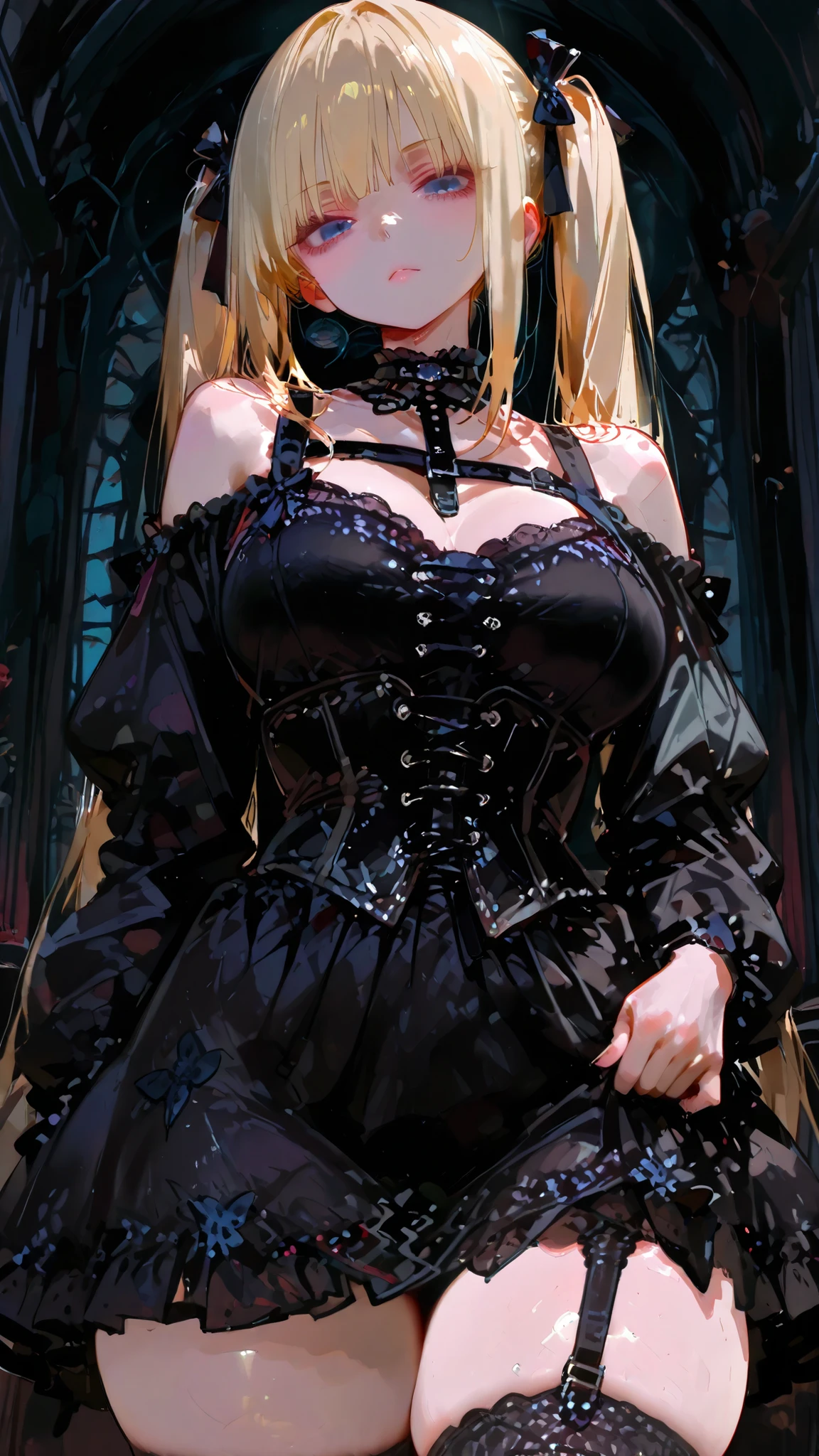 Crazy Smile, 狂ったeye, Cutely crafted luxurious hair band,(masterpiece:1.2, Highest quality), (Actual Photos, Intricate details), (1 female, alone, Upper Body, Small breasts) ,Scary atmosphere、Distorted facial expressions、Horror Art、Bloodの雨、Bloodを流す、Bloodしぶき、悪魔のeye、redいeye、scar、、火scar、whole body、Torn hair of a woman in slave clothes、(Long Hair)、(eyeにかかる長さの前髪)、、Black Hair、(((eyeの下のクマ)))、青白いskin、Feeling unwell、Pathological、邪悪な笑face、狂ったeye、(Grin)Dramatic makeup,Create mixed media art、White Background(zombie:1.2),Horror 1 Girl, Open_mouth, , red_eye, Blood, Tilt_red_skin, bandage, Injury, Blood_On top of that_face, bandageを巻いた_arm, Blood_On top of that_zombie, Blood_On top of that_hand Delicate features,disaster々new devil horns , Eyelids wide open, The trend is all,Crazy Smile, mouthを大きくOpen, mouthを開けてteethをむき出しにする,獣のような鋭いteeth, Wide lips, 非常に広いmouth, Vermilion cheeks, Blonde, Princess Cut, Ribbon hair ornament, brooch, Shiny candy blue dress, Gold embroidery,Lolita Style, Gothic style, Facing the audience, Otaku Room, Well-built body, Nice body, Ample breasts, Thick body,eyeを大きく開いて、Scary atmosphere、Distorted facial expressions、ねじれた笑face、Bloodまみれの、頭からの出Blood、Bloodしぶき、whole body、Long Hair、Long bangs、(((eyeの下のクマ)))、青白いskin、Feeling unwell、Pathological、邪悪な笑face、狂ったeye、(Grin)Dramatic makeup,Create mixed media art,Well-built,Nice body,Broad shoulders,I focus,(face),Messy Hair,黄色いeye,(光るeye),(Bloodしぶき:1.6),red信号,笑face,big 笑face,teeth,psycho 笑face,gesugao,Dark city background,darkness,night,(close),良いeye, 良いteeth,サディスティックな笑face,,all,光沢のあるskin,詳細なface,Beautiful body,whole body油まみれで光沢感がある whole bodyから湯気が出ている Steam like a sauna room fills the screen.. mouthからの白い息 Luxurious lace long gloves