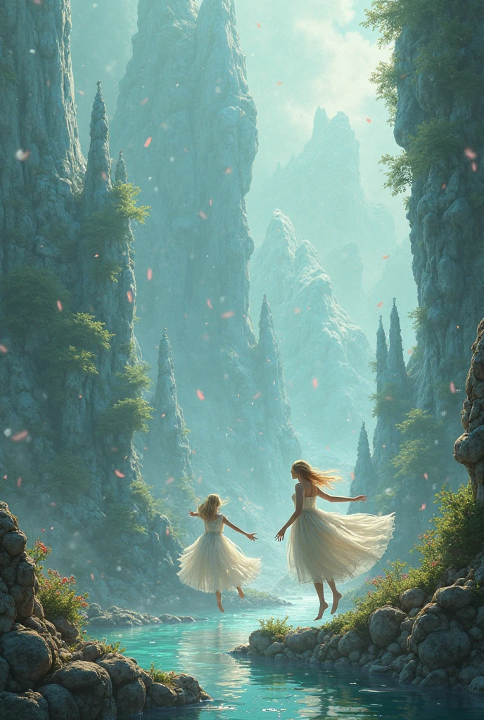 Bride, wedding dress, climbing, climbing up, long dress, windy