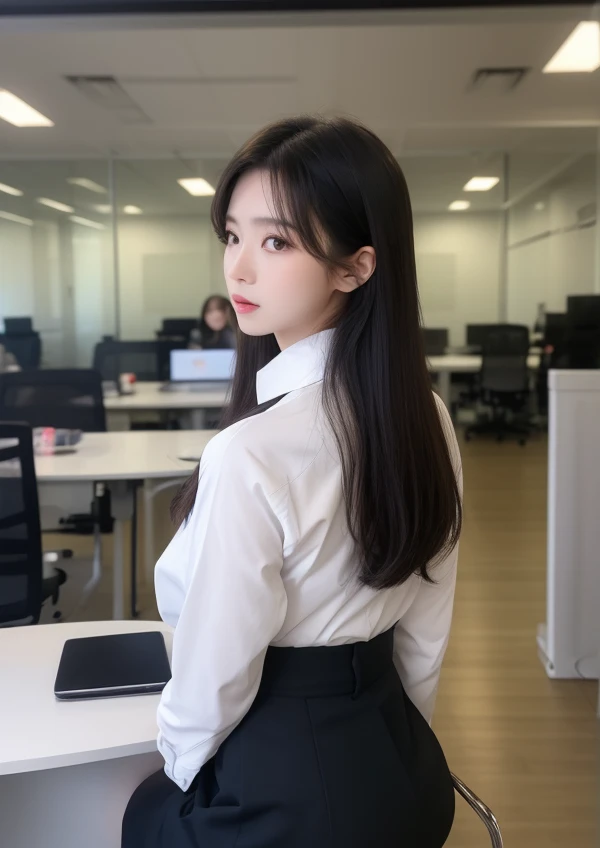 A prefect girl boby age yes cute face with white shirt black medium here full body black eyes are Korean girl cute face with big here for flying here full body best quality Indian girl