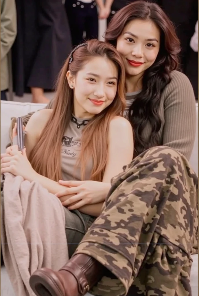 There's two girls who are sitting on a couch together, jennie rosa preto, jossi do rosa preto, Parque Roseanne do Blackpink, rosa preto, com hera, Lalisa Manobal, tzuyu de duas vezes, Pokimane, KDA e Sam Yang, Lalisa Manoban do Blackpink, Nixeu e Sakimichan, Aurora Aksnes e Zendaya