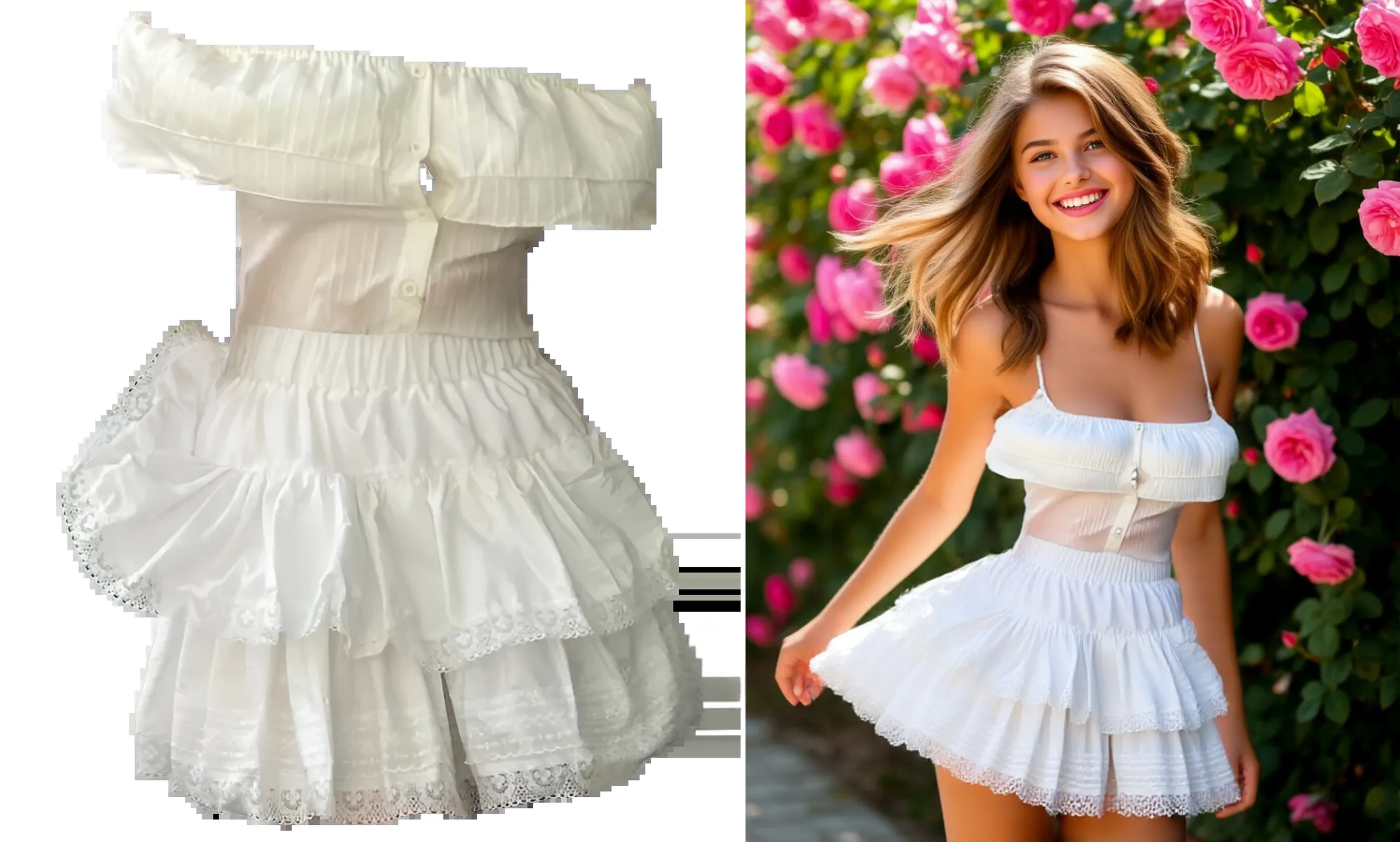 génére moi la plus belle femme au monde avec une tenue parfaite et trés bien habillé des bijoux parfait des accesoirs parfait je veux que tout soit trés originale avec une qualité hyper réaliste trés détaillée en 8k