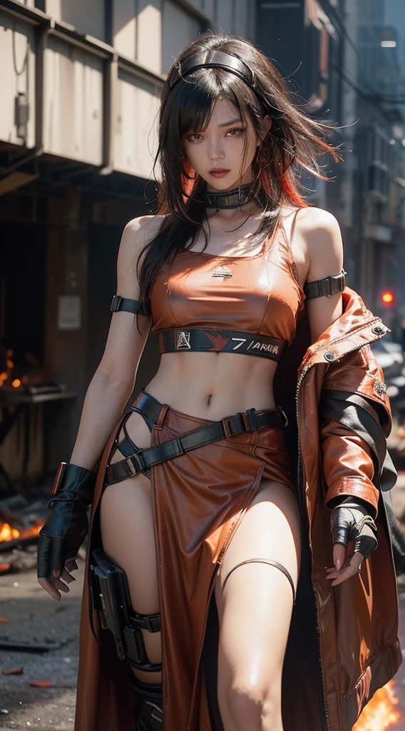 Monkey cosplay costume wearing, beautiful woman using small breasts detailed defined body