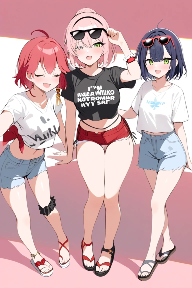 (masterpiece, best quality), best resolution, (two heads:1.5), (1girl:1.5), (solo:1.3),anime girl with two heads, (conjoined_dicephalus:1.3), brown and black hair, short hair, multicolored eyes, (diaper:1.2), hoodie, dyed hair, upskirt diaper, dutch angle, 