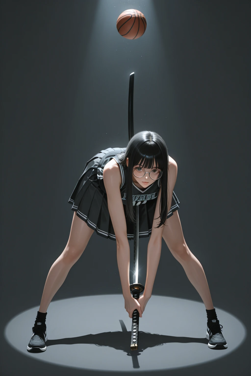 (masterpiece), (best quality), (beautiful eyes and face), (perfect female body), (shiny skin),
looking at viewer,
1girl, solo, sui-feng, black hair, short hair, short hair with long locks, grey eyes,
small breasts,
black kimono, sleeveless, white sash, black hakama skirt, (long skirt:1.2),
smile,
sitting, indian style,
tatami, Japanese Clothing, full body, kneeling,(muscle 1.4),- Hip vents, Perfect body proportions,No underwear,short hair, Small Breasts, No eyeballs, Also available in black, low twin braids,Facing the audience, looking at the audience, tired, from below, (Exposed armpit:1.1), ((armpit:1.2)), Sweating, More and more sweat,(ahegao), (Roll your eyes), open mouth, Sticking out tongue, saliva, Slobber,Skinny, raise arms, (arms above head:1.5), runny nose, drooling.