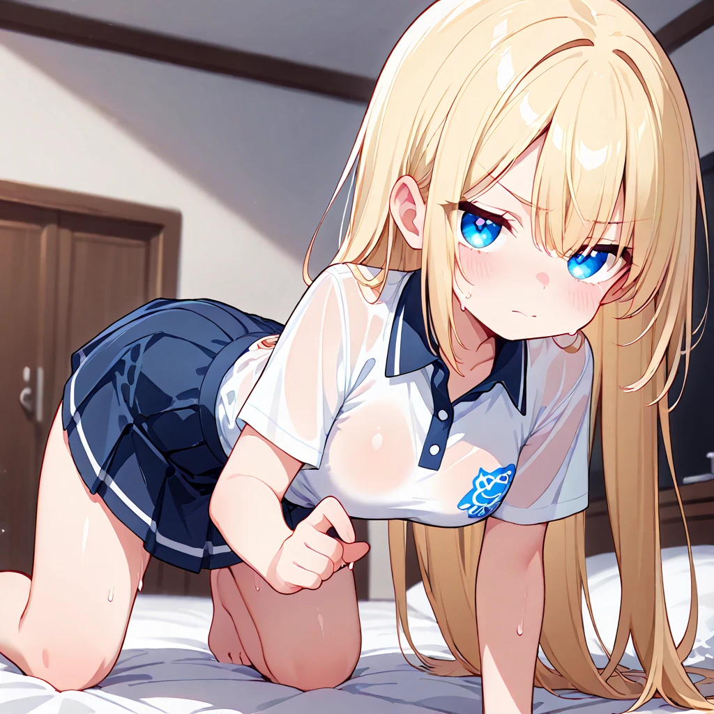 nsfw:1.2,prison,blonde,Braid,blue eyes,Big Breasts,blush,Sweat,Sloppy face,light purple leotard,Super High Leg Cut,barefoot,Face down,Lying down,Sticking out tongue,saliva,looks happy,tickle,joy,shy,tears,Ahegao:1.5,Overflowing Sex Fluids、((vagina、SEX、1Husky man))、Large penis insertion、Dynamic pose、Roll one's eyes、Nipple protrusionissionary position, spread legs:1.5, legs up:1.2))、bangs、((Lying on your back:1.5))、Hair pulling:1.2、Hair being grabbed:1.5、Saliva:1.5