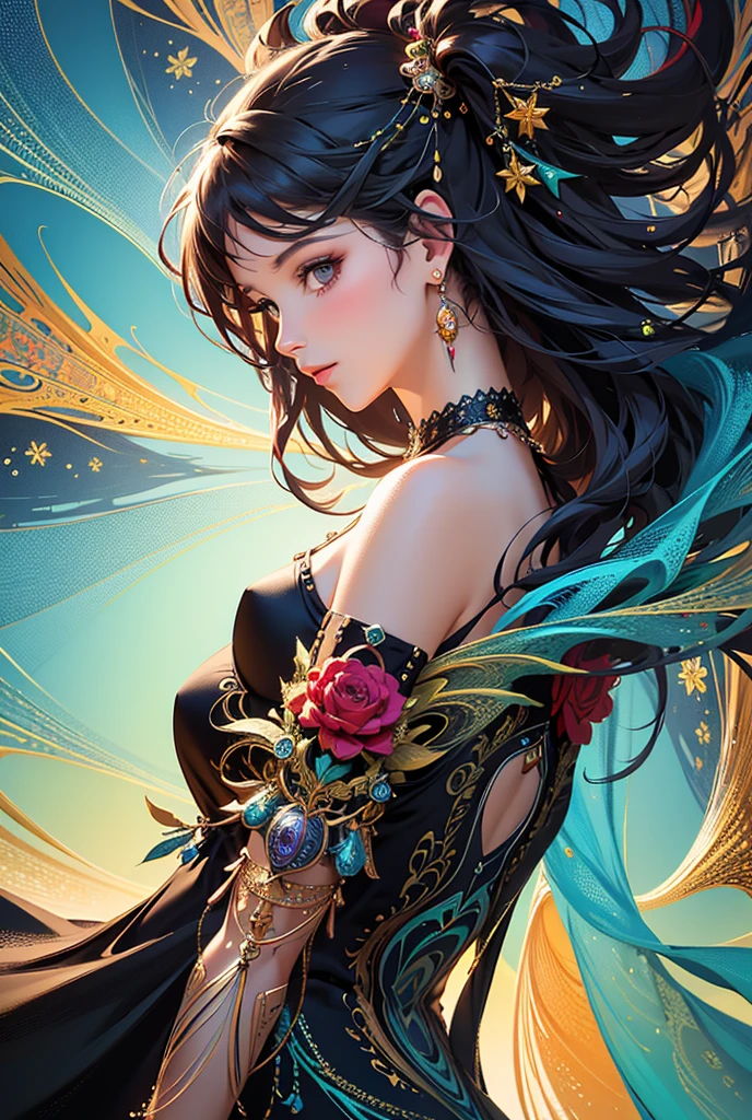 Maximaliset Rococo. Fuga Astral! Splash art, retrato de vietnamita, Vietnamese with indigo red hair, inspirado em StarCraft, epic, arts station, estilo splash de tinta colorida, contorno, hiperdetalhado intricadamente detalhado, fantasia, motor irreal, terrific, detalhes intrincados, tela inicial, cores complementares, arte conceitual de fantasia , 16k resolution, obra-prima deviantart, oild painting, pinceladas pesadas, pingos de tinta, splash arts, ambiente neon, cores suaves, estilo aquarela, filigrana detalhada, rim lighting, magia, surreal, fantasia, ultra, realista, Crystal clear resources, altamente detalhado, sharp-focus, cores suaves, rosto perfeito, olhos perfeitos, perfect fleshy lips, supple female form, vivid, Kinematic, luz de filme, hiper detalhado, hiper realista, obra-prima, atmospheric, alta resolução, vibrante, Dynamic studio lighting, wlop, Glenn Brown , Carne Griffiths, Alex Ross, artgerm e James Jean. holofote, tilt change camera.

Prompt negativo
anatomia ruim, rosto de desenho ruim, corpo de baixa qualidade, corpo de pior qualidade, corpo de desenho ruim, anatomia de desenho ruim, rosto de baixa qualidade, arte ruim, anatomia de baixa qualidade, bad proportions, gross proportions, flores, blurry, olhos vesgos, feio, bizarro , rosto mal desenhado, rosto mal desenhado, poorly drawn hands, membros mal desenhados, dedos mal desenhados, fora de enquadramento, corpo fora de enquadramento, deformado, desfigurado, mutation, mutated hands, membros mutantes. rosto mutante, malformado, membros malformados, dedos extras, toddlers, barn --auto --s2