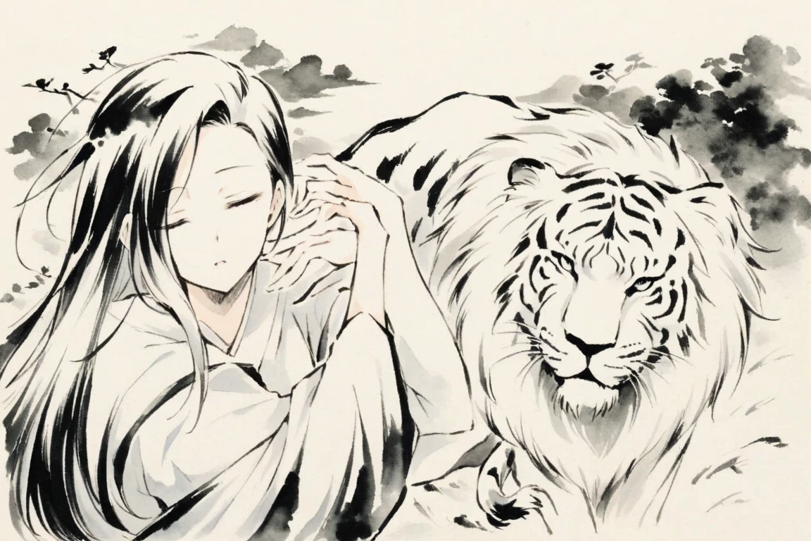 Repainted the details of the hair and cat ears