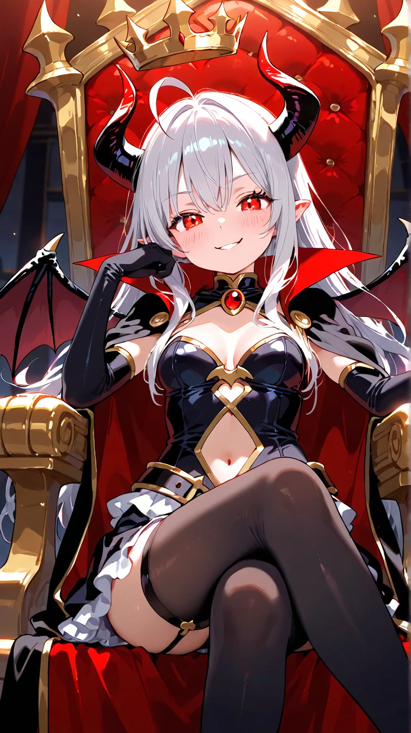 Vampire Woman、Nobleman's Mansion、Super luxury room、Elegant furnishings、Late Night、Glowing red eyes、I can see the vampire's fangs、