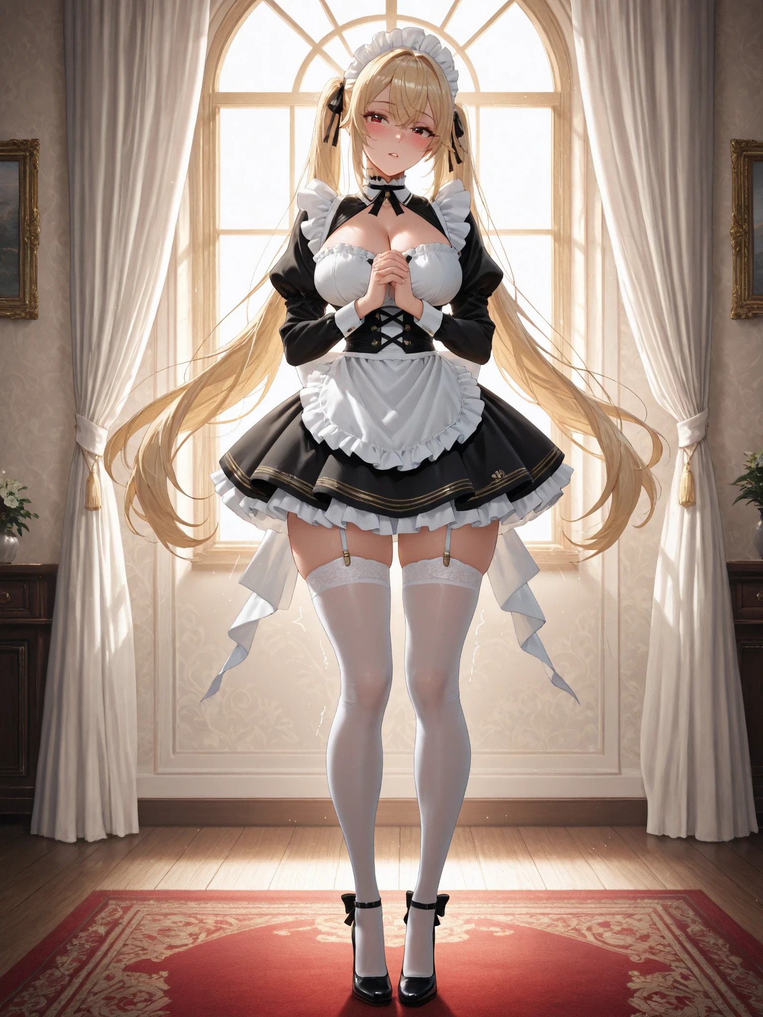pieces fly、masterpiece、highest quality、Super detailed、High resolution、High resolution、8K portrait、Unity 8k壁紙のHigh resolutionCG、unity 8k wallpaper、cute type little:1.5、upon:1.5、Highly detailed CG unity 8k wallpaper、realistic、real person、cute type little、 portrait photography、shiny skin、High resolution、(16 years old:1.2)、(1 girl)、beautiful clear eyes、very detailed explanation、delicate face、nice lips、slender body、Same with big breasts thin waist、thin legs、(garden:1.6)、1 girl, cute type, perfect face, seriously, (blush:1.5),((There are a lot of people nearby:1.4))Same with big breasts,((Maid clothes:1.2)),(((clothing lift:1.5))), (((I have nipples))), Detailed description vagina,show vagina,spread legs,spread ,((cum in vaginas:1.2))、(change:1.2)