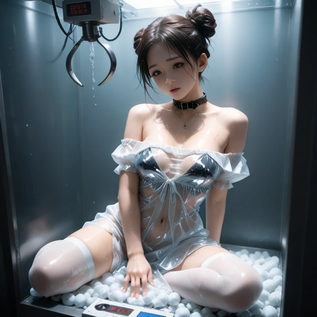 (tmasterpiece:1.2),(Camel toes:1.1),8K, A high resolution, 真实感:1.2,offcial art, perfect litthing, (VerydetailedCG:1.1), beautifullips, Raised sexy, Obscenity exposed,with her mouth open, looking at the camera in, (body without clothes:1.6),((Highly transparent light white mini bikini:1.2)),(Highly transparent tight bra soaking wet:1.5),(( Highly transparent corset :1.6)),((山雀形状Clearly prominent:1.3)),(( 强调完全Obscenity exposed的嫩乳:1.5)),( 强调完全Obscenity exposed的乳突:1.5), (Highly transparent tight thong:1.2), (强调完全Obscenity exposed的外阴:1.5),(water coming out of vulva:1.5),(A large amount of white juice oozes from the vulva:1.2), (see through lingerie,The tender lips of the vulva are clearly visible:1.2),White paste oozes from crotch,......Obscenity exposed内衣,The vulva is soaked with sweat,Clearly prominent,