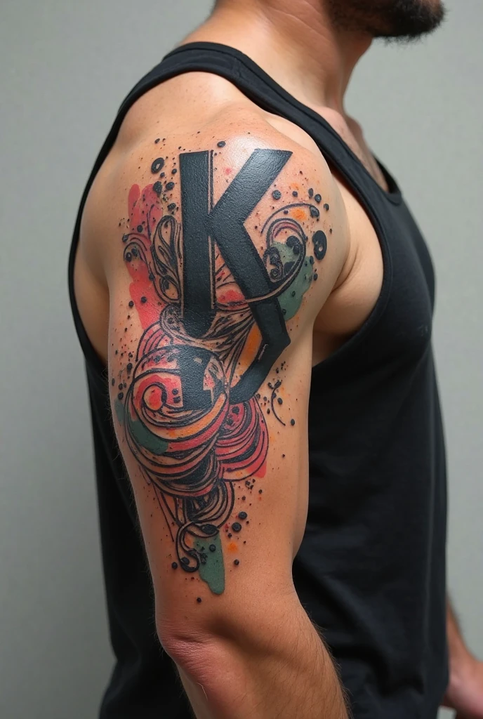 I am a man and I would like a tattoo with the initials of my sisters K V and G