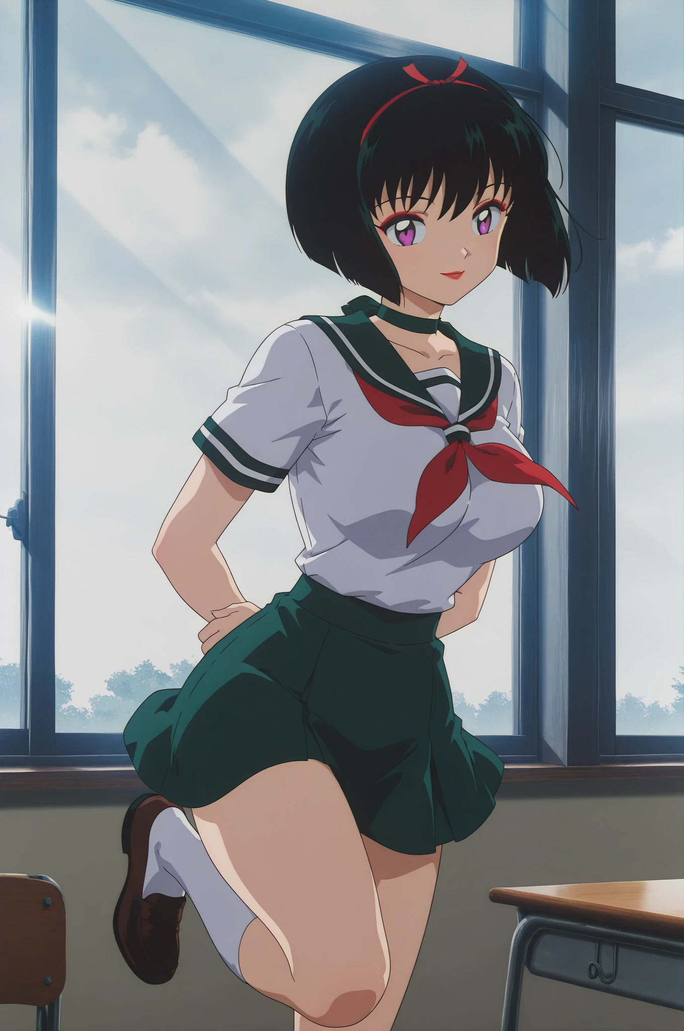 <lyco:MikotoUrabe-v2:1.0>MikotoUrabe, school uniform,serafuku,
(best quality, masterpiece, RAW photo,ultra-detailed:1.2), <lyco:GoodHands-beta2:1.0>,1girl,solo,looking at viewer,smile,from below, panties,