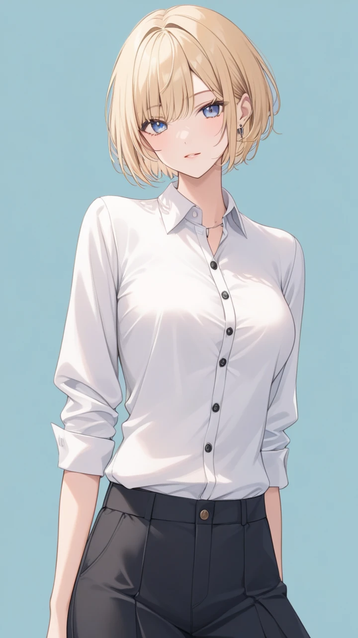 absurd, masterpiece, best quality, realistic, hyper-detailed, (shiny skin, sweaty:1.4), looking at viewer, 1girl, solo, tennis wear, white polo shirt, white sneakers, white miniskirt, short hair, blonde hair, green eyes, slender, (thick thighs:0.6), dynamic lighting, high resolution, sharp focus, depth of field, detailed eyes, sharp pupils, realistic pupils, (small breasts:0.8)