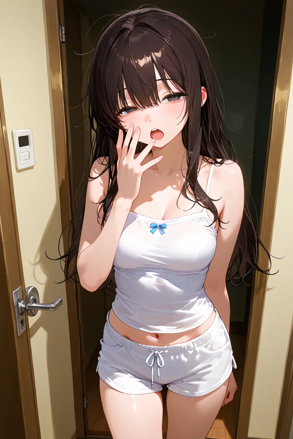 Asian woman in arafe naked wearing bath towel poses for photo, Smooth white tight clothes suit, Open V chest clothes, gorgeous chinese model, trending at cgstation, Anime girl cosplay, photo of slim girl model, cutecore, 17-year-old female model, nice and cute, Cute beautiful, Japanese Models, Realistic Young Gravure Idol, White bra