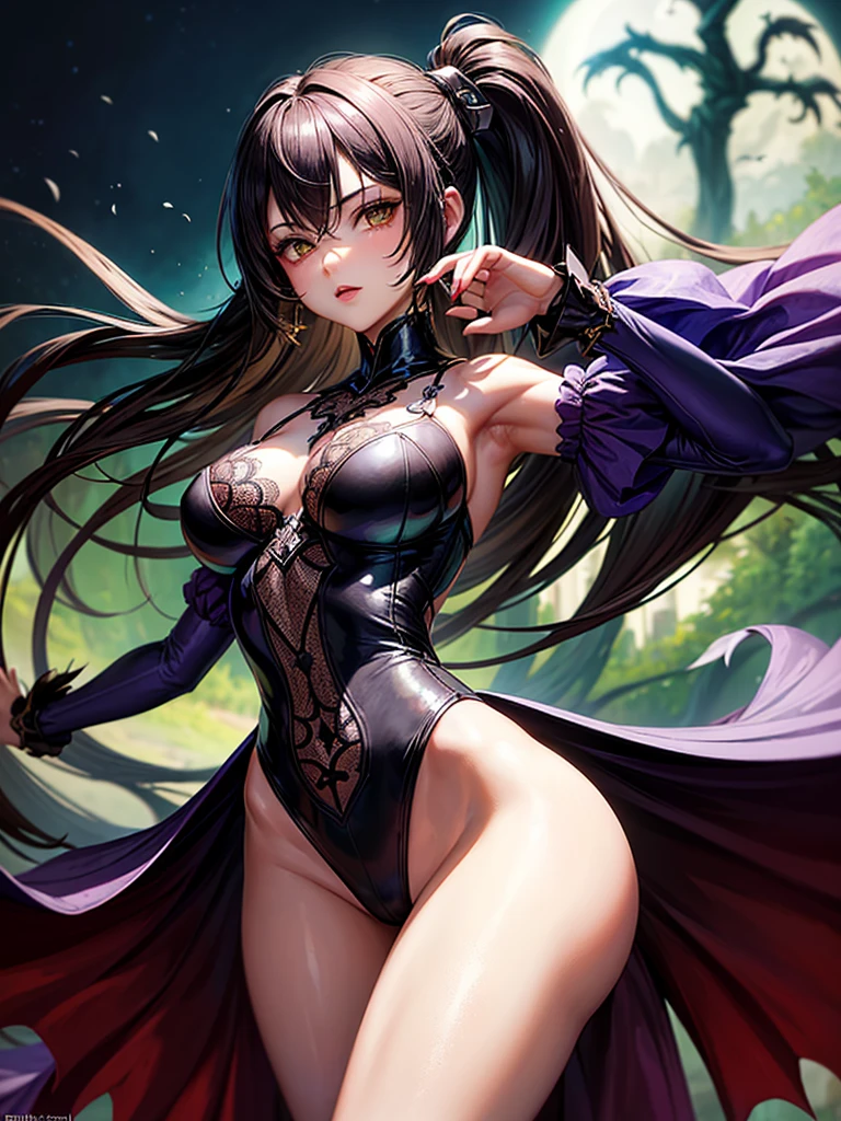 best quality, cute cat ears girl, Cute fantasy world lightly dressed, fantasy world, smooth skin, 