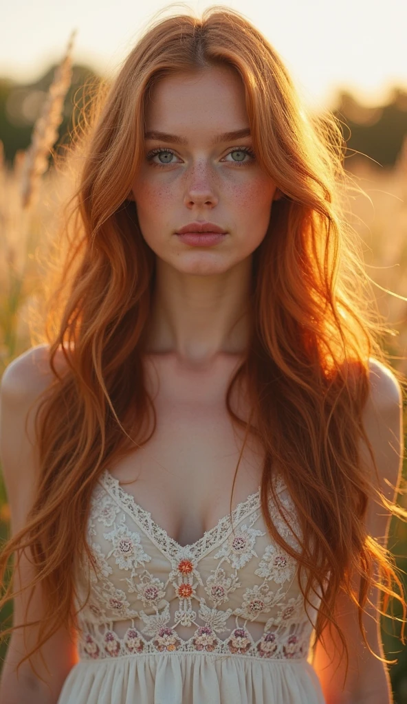 Masterpiece, an arafed 20 years old girl with light red hair and a light green plaid shirt in a field, redhead woman with freckles on face, beautiful light redhead woman, a light redheaded young girl with freckes, light ginger hair with freckles, redhead girl, she is redhead, light red hair and freckles, light red haired 20 years old young woman, flowing light ginger hair, light ginger hair, red hair and attractive features, light red head, with curly light red hair, with red hair, freckles, 8K, ultra high res.photorealistic:1.4, UHD