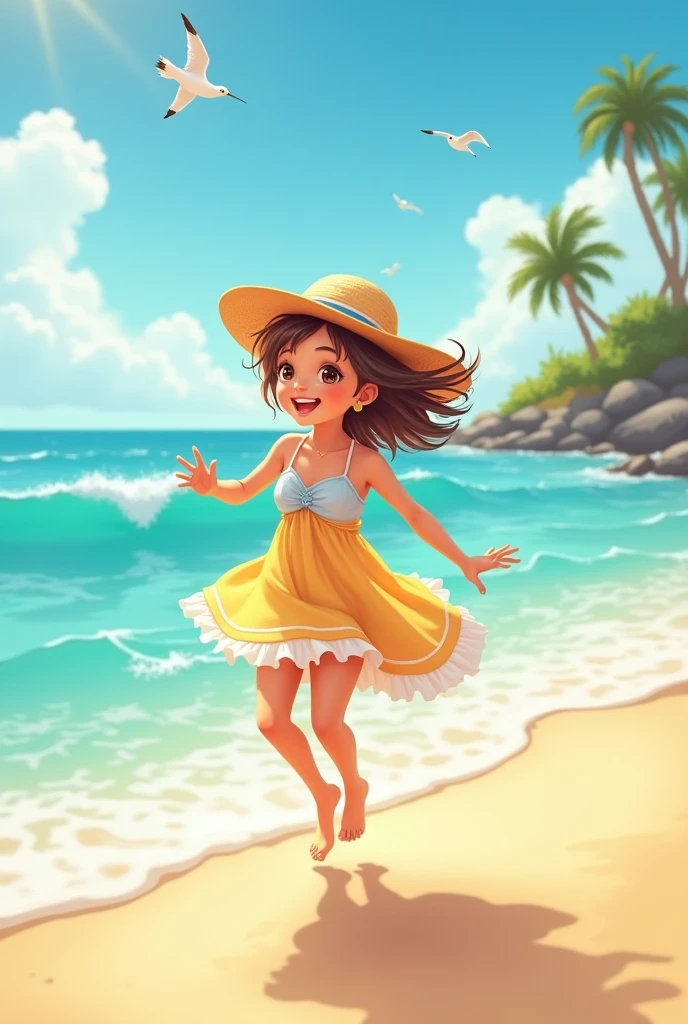 Girl, at the beach 
