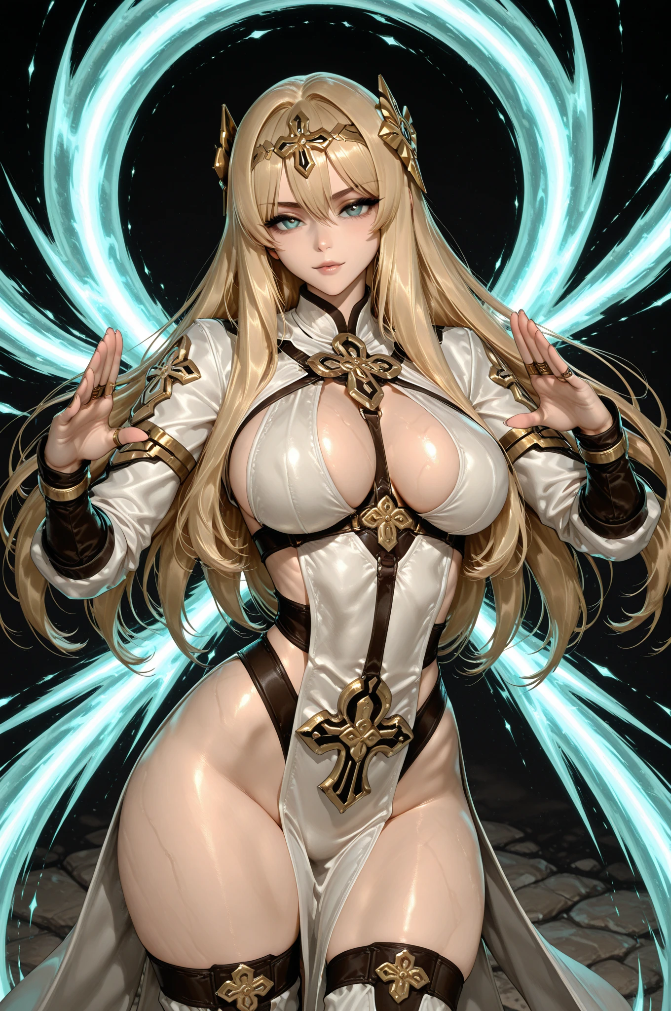 Beautiful girl, happy smile, long platinum blonde hair, blue eyes, ((shiny oiled skin)), ((gyaru)), bright colored accessories, hyper, wearing fluffy leg warmers, big nude breast, perfect erect nipples, perfect legs, perfect hands, perfect arms, perfect ass, perfect beautiful young body, (( wearing pastel school girl mini uniform)),(( transparent white micro panties)), perfect cameltoe, perfect pussy, hello kitty charm, many bracelets,starrystarscloudcolorful,shiny skin, (dynamic lighting), (highly detailed cg), (highly detailed skin), (very high resolution), (toned body), (photorealistic), (high-res), (8k), (((sexy erotic calendar girl pose))),(( face and breasts shot)).