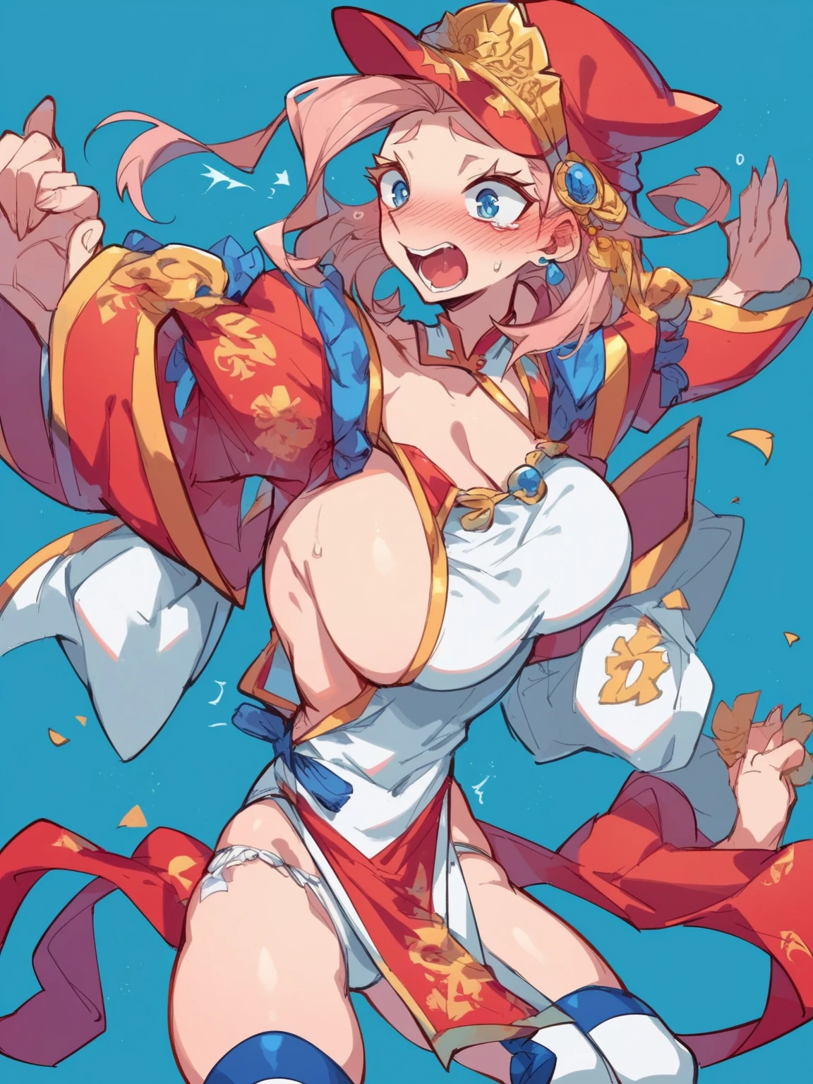 Close-up of a woman in a pirate hat and bikini, Highly detailed art gems, Enchanting anime girl, Anime Goddess, art germ colorful!!!, Top rated on pixiv, Like ArtJam, Expressing joy. Written by Krentz Kuschaert, , Beautiful and attractive anime woman, ArtJam 4k, ! Dream Art Germ