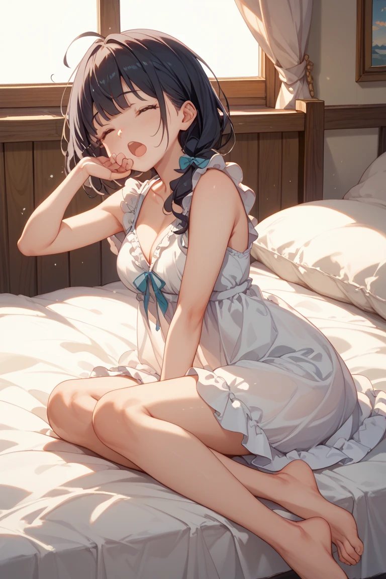 (extremely detailed CG unity 8k wallpaper), (masterpiece), (best quality), (ultra-detailed), (best illustration), (best shadow), (absurdres),
BREAK
girl, sweat, steam, medium breast, nsfw, shy, looking at viewer,