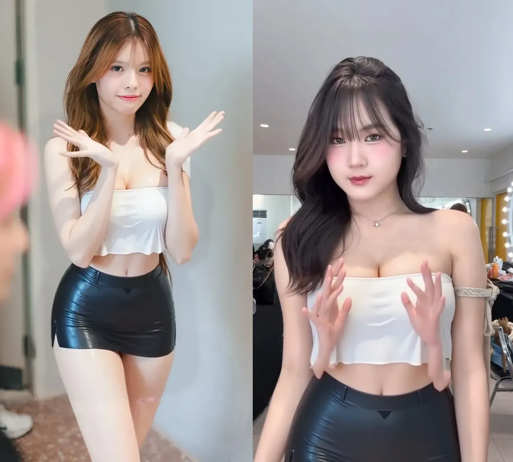 "An exquisite and beautiful CG model with toned muscles, delicate and smooth skin, and a subtle highlight (oil sheen:0.6, Tesla coil:0.4). She's a sexy office lady with long hair and a fashion princess with a detailed and expressive face, captivating eyes, petite and perky breasts, and loves to show off her body in revealing clothing."