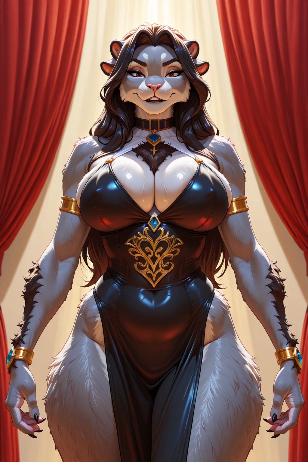Female furry rat anthro, perfectbody, large breasted, female thighs, sultry body