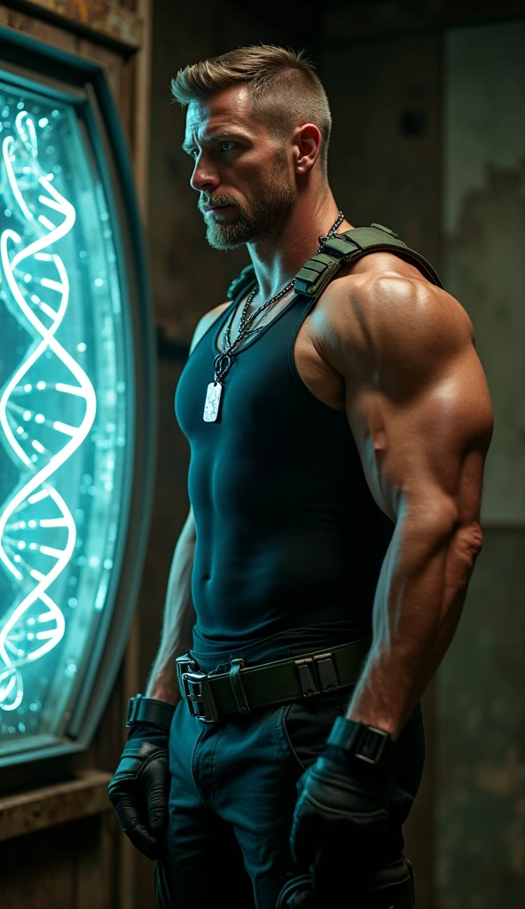 (Rick Sanchez), (estilo cartoon), Rick e Morty Universo, humano (Vestindo um casaco branco de um cientista e camiseta com uma imagem dele e Morty ), (((muscular))) Atey Ghailan, por Jeremy Mann, Greg Manchess, Antonio Moro, trends on artstation, trends at CGSociety, Intricado, alto detalhe, sharp focus, dramatic, arte de pintura fotorrealista de Midjourney e Greg Rutkowski, doing weight exercises at the gym