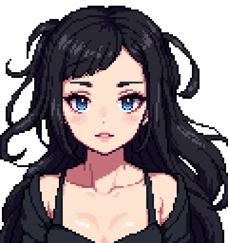  very sexy long black hair