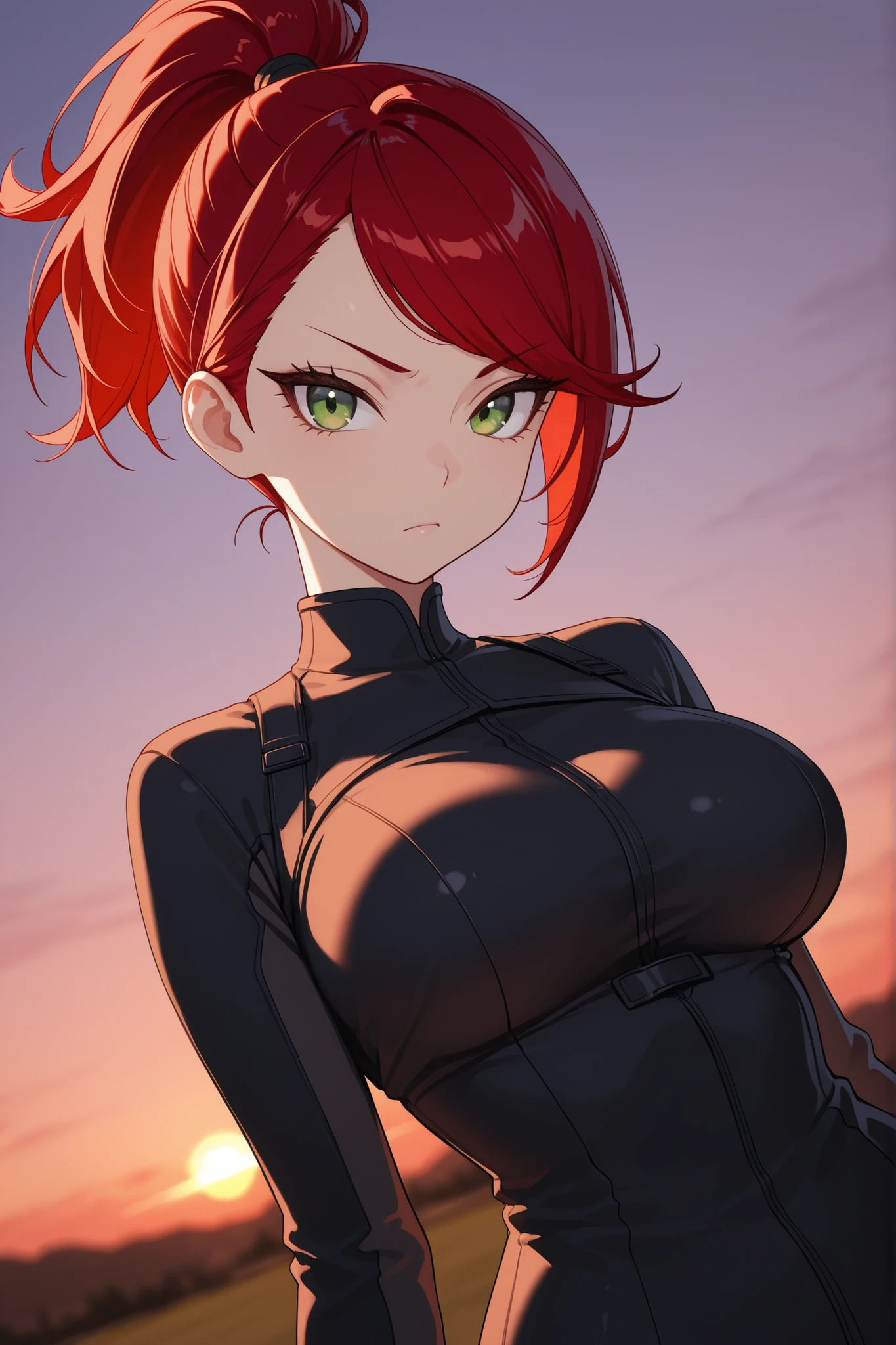 Angry Face, BDSM,slave,Rubber,Black Corset,Bondage,Collar,NSFW,((Best Quality, 8k, Masterpiece:1.3))), Crisp Focus: 1.2、(Layer Cut, Big:1.2),Beautiful Woman with Perfect Figure: 1.4、Slender Abs:1.2、Wet Body:1.5、Highly Detailed Face and Skin Texture、Detailed Eyes、Double Eyelids, short orange hair, blue eyes,