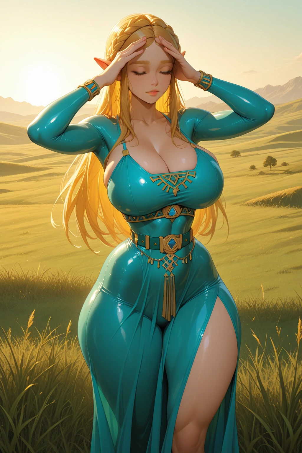 (Hyper realistic), (highest detailed), (masterpiece), realistic photo of a (cute woman:1.2), Christmas elf, (tall woman with light hair), (huge breasts), (detailed eyes, face), (detailed background:1.2), (cute), (random pose), (sitting in random location), (dark mood lighting), dynamic angle, film photography, vintage, realistic, sharp focus, (very detailed), (8K HQ), High contrast, cinematic light filter, (detailed and realistic skin texture), (detailed body), (detailed background), big tits, innocent face, (body with detailed yellow green blue red tattoos:1.4), skin tight red corset, slinky shorts, thigh-high stockings, shiny black boots, rosy cheeks, glitter, stick up, perky big tits.