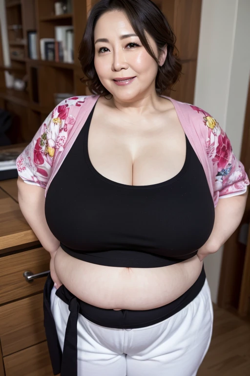 8k，((Great beauty))，(Lace underwear)，original photo，(best quality)，(masterpiece：1.85），Super detailed，Super Resolution，Professional lighting， Bright Lights ，Photon Mapping， Physically Based Rendering，（The real situation：1.95），(Look into the camera)，High-resolution RAW color photos，Professional photos，Very detailed and beautiful，Very detailed content，Stunning details，huge文件大小，Official Art，極為細緻的CG統一8k, 8k ，8k wallpaper，High quality wallpaper，Extreme light and shadow，Work，Rich in details，美丽的Japanese woman在高细节，Very rich facial details，Very detailed eyes，Extremely delicate skin， Finger details are very rich， highly detailed nose， The mouth is very delicate， Perfect anatomical structure， Very detailed background， Meticulous clothes，(Japanese woman)，(pregnant woman),(nine months pregnant),((old))， （100 years old），(in a room full of clutter)，Japanese woman， Lovely woman， Famous Japanese idols， 可爱的Large Breasts， entity， huge，White skin， Radiant Skin， shining，(细节是huge)，(Large Breasts:1.7)， (下垂的Large Breasts :1.5)， (Large Breasts下垂到腹部)，Handsome figure，((Hair tied into a bun))， brown hair， ( Smile:1.2)， 可爱的Large Breasts， (Mature)， Pretty Face， Realistic face， Exquisite eyes， Drooping eyes， earrings， room accommodation， street， Station 3D shape， Dynamic Lighting，(((full-body shot))),(((Portrait Photos)))，